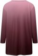 3/4 Length Sleeve Womens Tops Casual Loose Fit T Shirts Cute Solid Three Quarter Length Tunic Tops