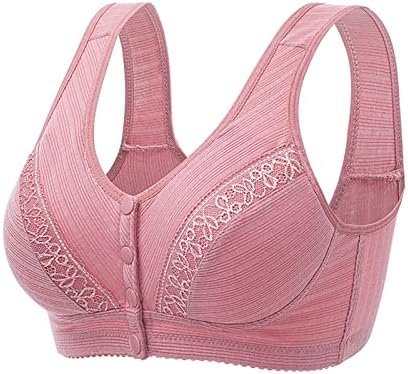 Women's Comfortable and Sexy Large Size Front Buckle Wrap Up Tank Top Style Thin Bra Womens Bras Push up Plus