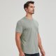 Men's Curved Hem 100% Slub Cotton T-Shirt Premium Casual Stylish Soft Tee