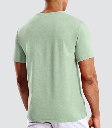 Men's T Shirts Short Sleeve Dry Fit Soft Athletic Tshirt Moisture Wicking Active Casual Running Tee Tops, Crew Neck