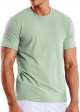 Men's T Shirts Short Sleeve Dry Fit Soft Athletic Tshirt Moisture Wicking Active Casual Running Tee Tops, Crew Neck